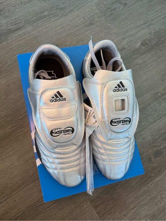 NWT Adidas Mens Size 11.5 Techwondo Brain Dead Shoes Silver Black Taekwondo Rare main image 4